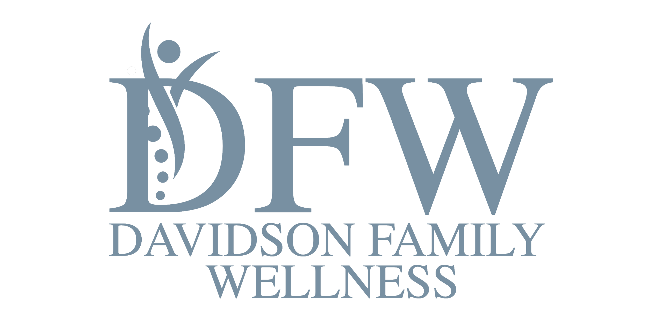 Davidson Family Wellness logo featuring stylized spine design representing holistic chiropractic care in Overland Park, KS.