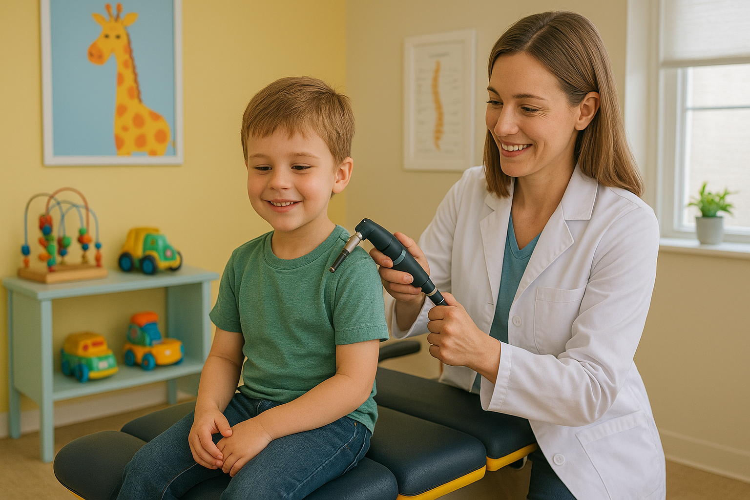 Child receiving gentle pediatric chiropractic care at Davidson Family Wellness in Overland Park, Kansas
