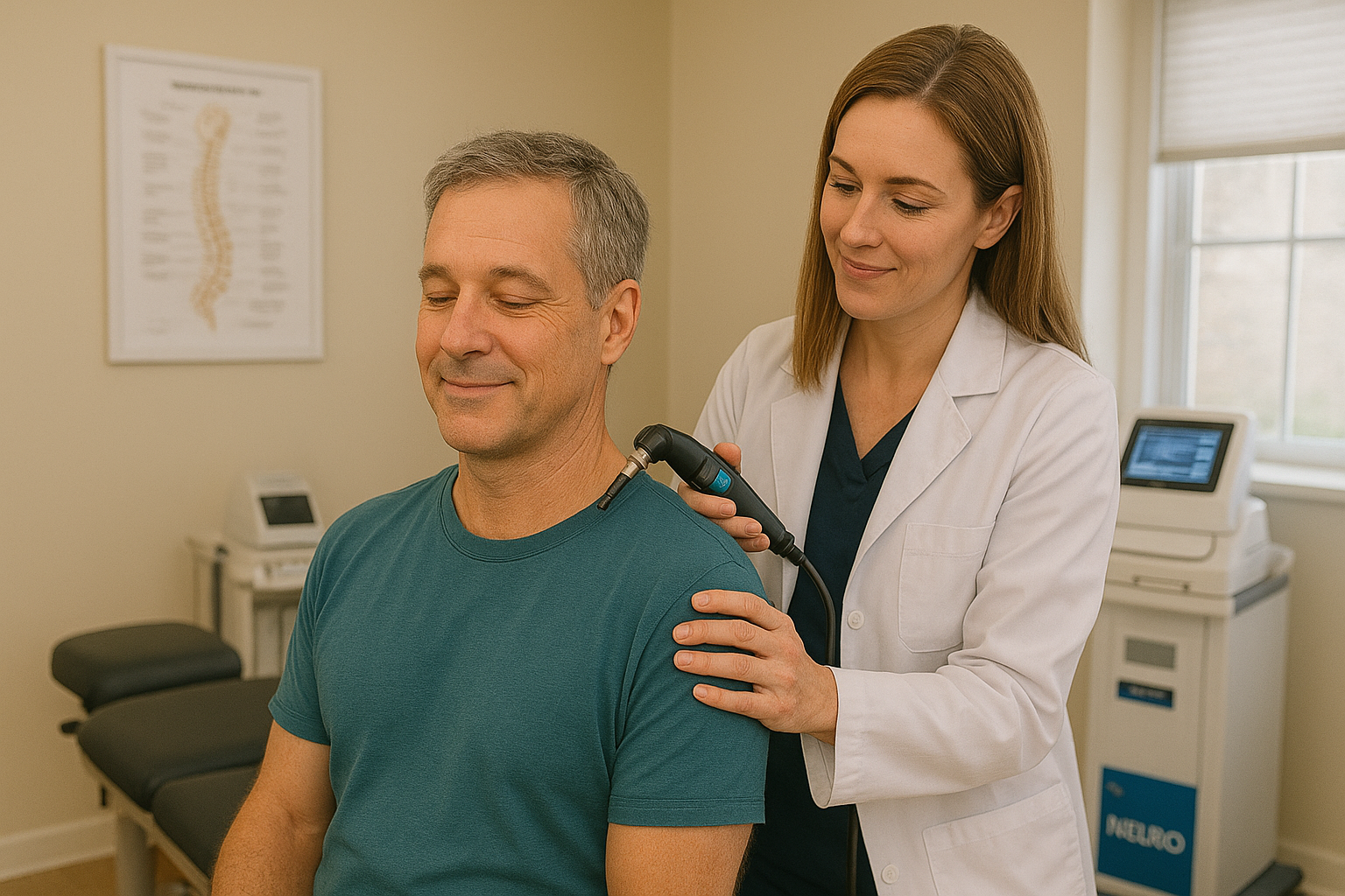 Adult patient receiving advanced neuropathy treatment at Davidson Family Wellness in Overland Park, Kansas